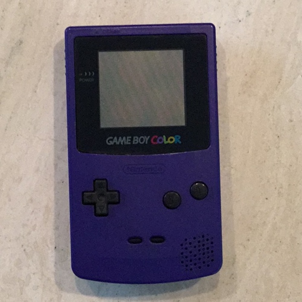 Nintendo Gameboy Color Console System Grape Purple Handheld Game Boy Authentic - Picture 16 of 16